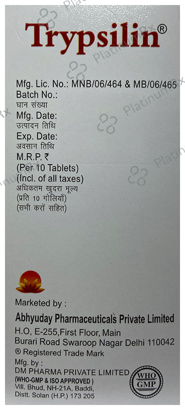 Trypsilin Tablet 10s