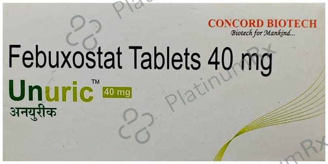 Unuric 40mg Tablet