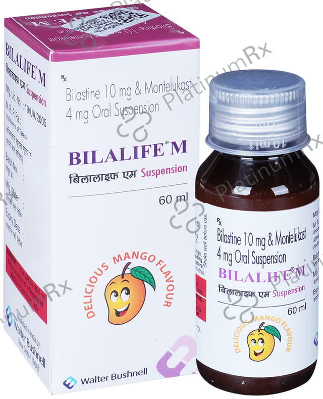 Bilalife M 10/4mg Oral Suspension Delicious Mango 60ml