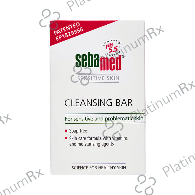 Sebamed Cleansing Bar with Vitamins for Sensitive Skin Soap Free 100gm