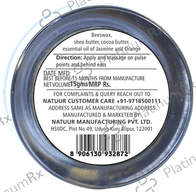 Natuur Solid Perfume Jasmine & Orange