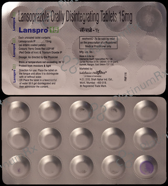 Lanspro 15 Tablet DT