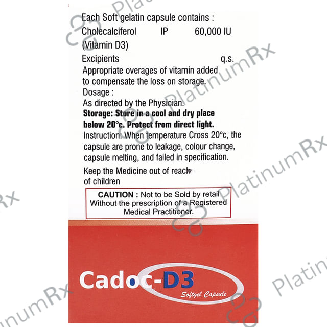 Cadoc-D3 SoftgelCapsule