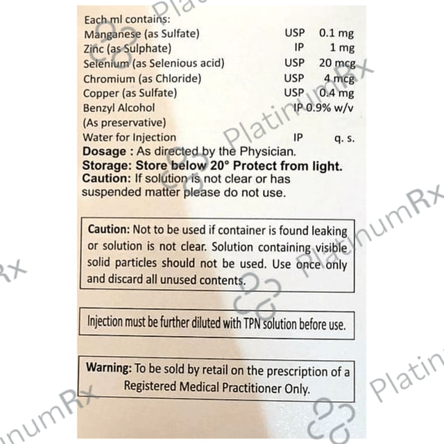 Trace I.V. Injection