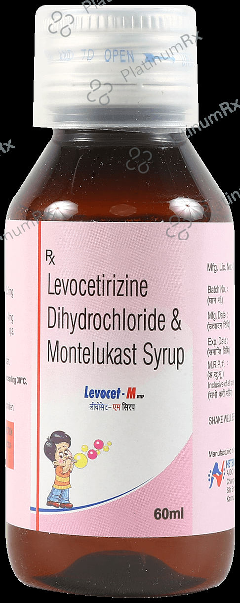 Levocet M 2.5/4mg Syrup 60ml