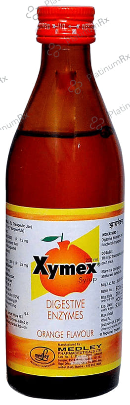 Xymex 15/25mg Orange Flavour Syrup 200ml