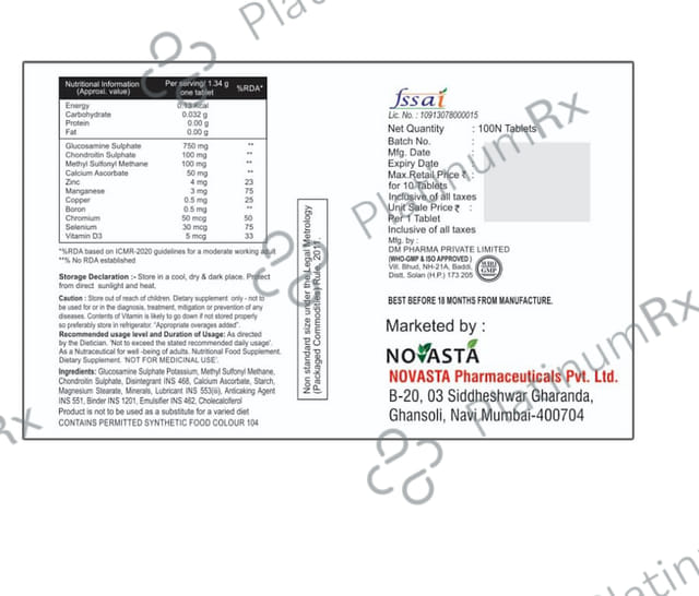 Cabedyn GC 80/500mg Tablet 10s
