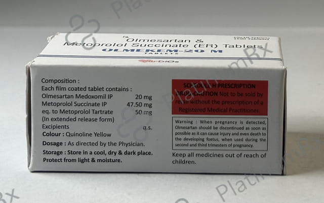 Olmekem 20/50mg M Tablet ER 10s