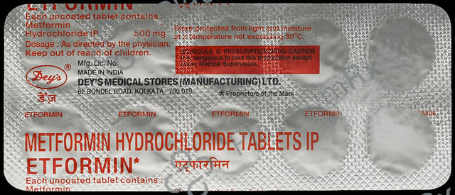 Etformin 500mg Tablet 10s
