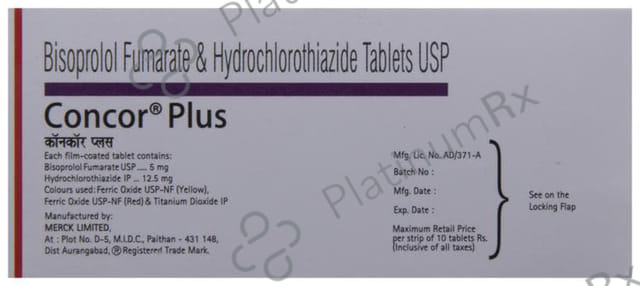Concor Plus 5/12.5mg Tablet 10s