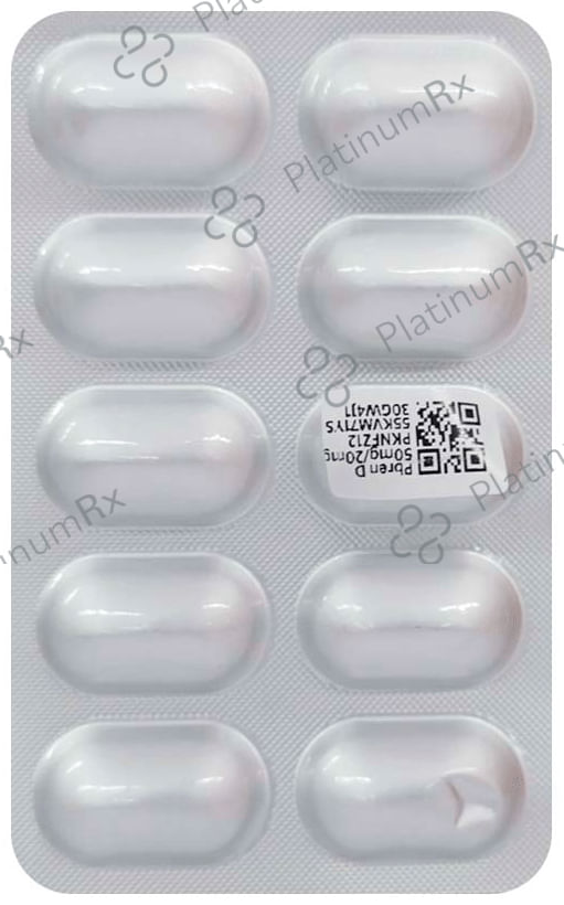 Pbren D 50mg/20mg Capsule