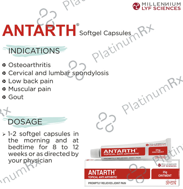 Millennium Herbal Care Antarth Topical Anti Arthritic Ointment (25gm Each)
