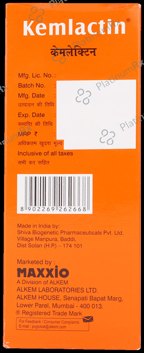 Kemlactin Syrup Orange Sugar Free