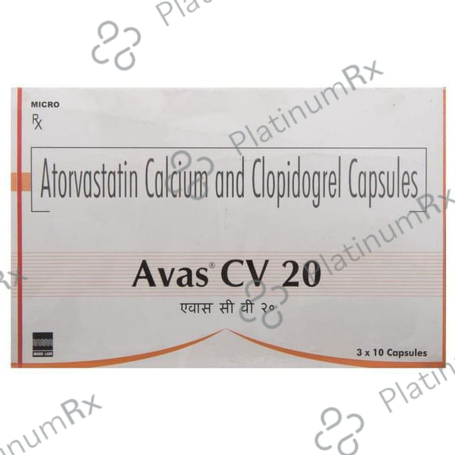 Avas CV 20/75mg Capsule 10s