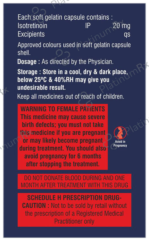 Isoblink 20mg Softgel Capsule 10s