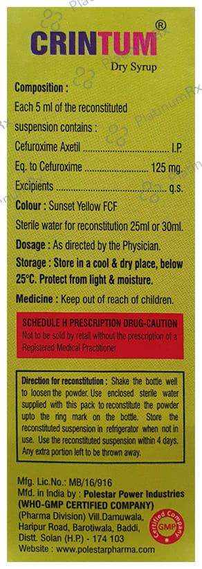 Crintum Dry Syrup