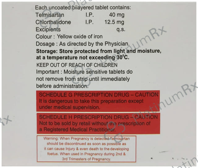 Telnyle CH 40/12.5mg Tablet 10s