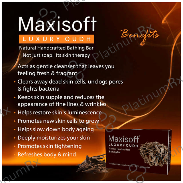 Maxisoft Luxury Oudh Bathing Bar (75gm Each) 3 units