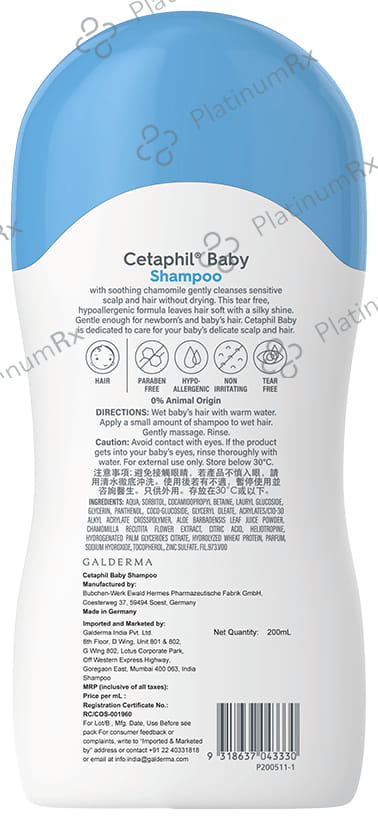 Cetaphil Baby Shampoo 200ml
