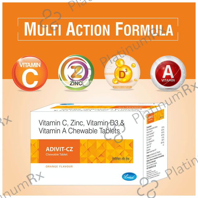 Leeford Adivit-CZ Chewable Tablet Orange