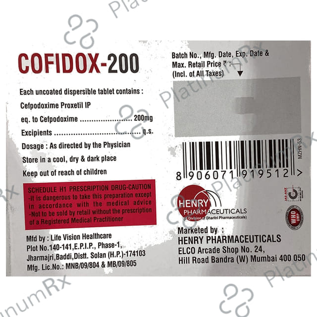 Cofidox 200mg Tablet