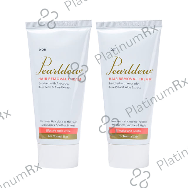 Pearldew Hair Removal Cream (60gm Each) 2 Tubes