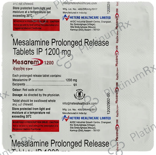 Mesarem 1200 Tablet PR 15s