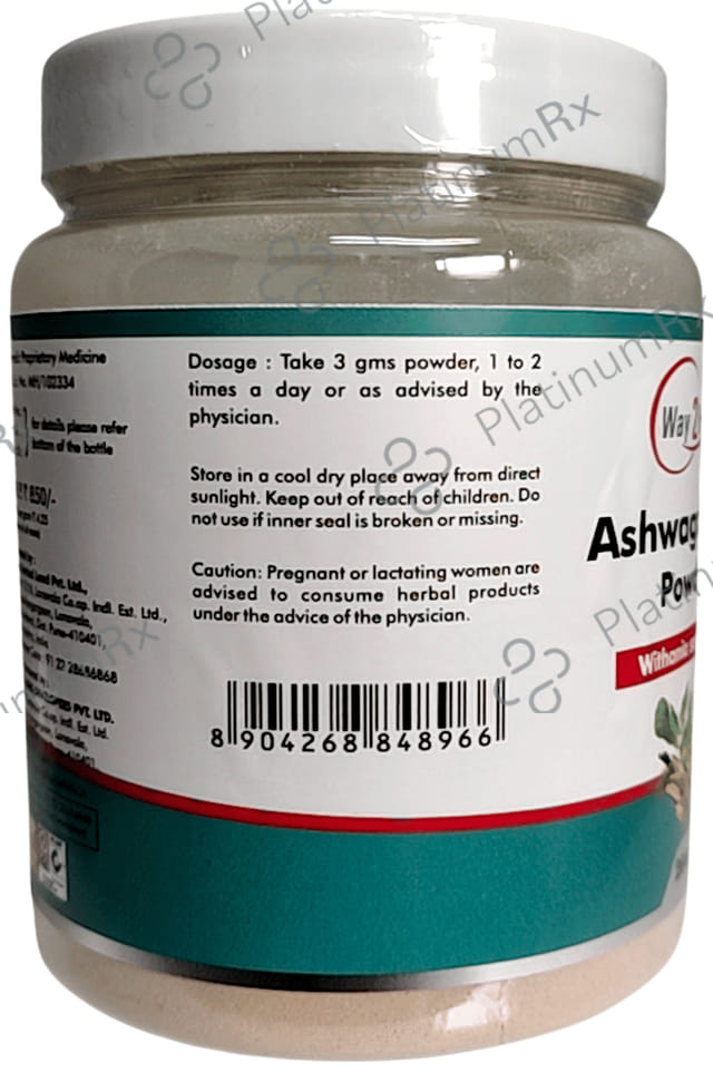 Way2Herbal Organic Ashwagandha Withania Somnifera Powder