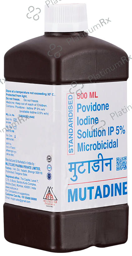 Mutadine 5% Solution 500 Solution