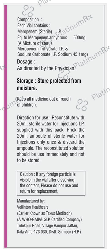 Merosam 500 Injection
