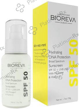 Bioreva Hydrating DNA Protection Broad Spectrum Sunscreen Cream SPF 50 50 Cream