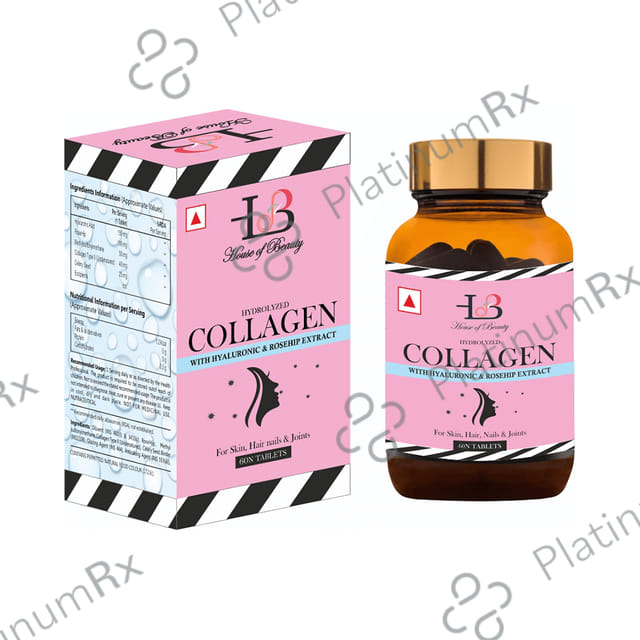 House of Beauty Hydrolyzed Collagen with Hyaluronic & Rosehip Extract Tablet