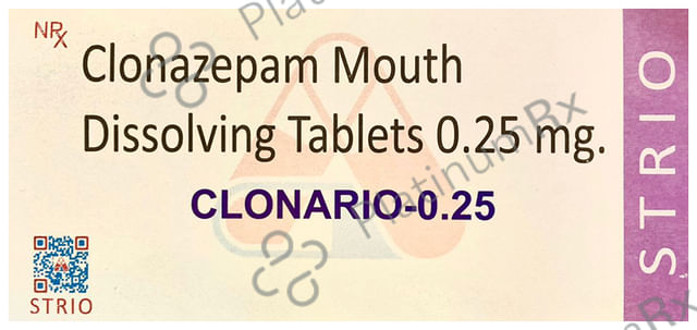 Clonario 0.25 Tablet MD