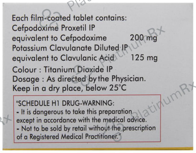 Microcef CV 200 200/125mg Tablet 10s