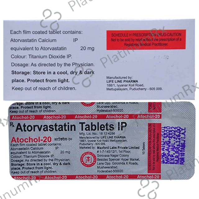 Atochol 20mg Tablet 10s