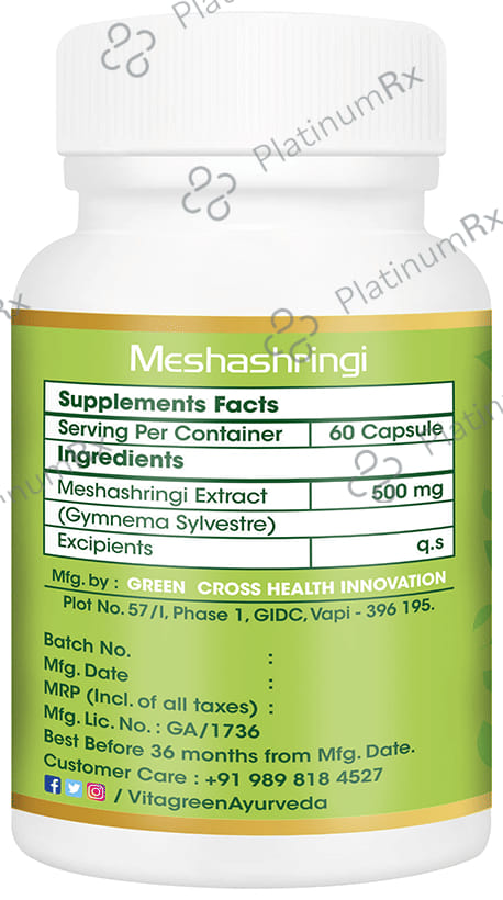 Vitagreen Meshashringi 500mg Capsule