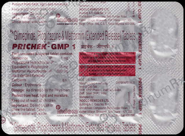 Prichek GMP 1 Tablet ER 10s