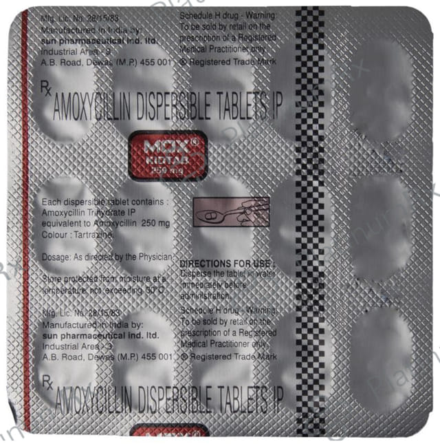 Mox Kid 250mg Tablet DT 15s