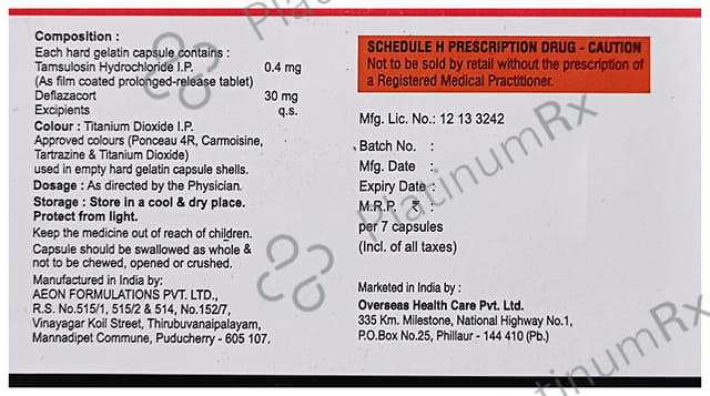 Uritin Plus 30/0.4mg Capsule 7s