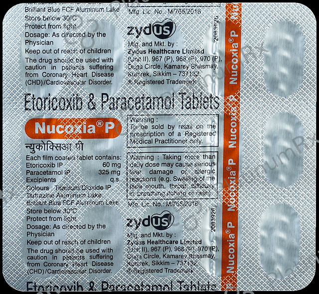 Nucoxia P 60/325mg Tablet 15s