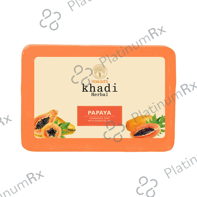 Vagad's Khadi Herbal Handmade Soap Papaya