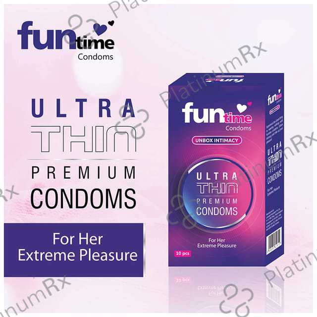 Funtime Ultra Thin Premium Flavour Condom 10s
