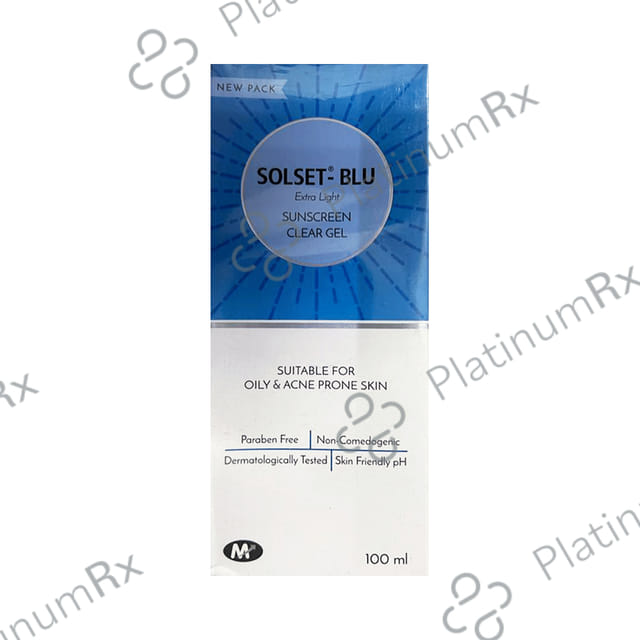 Solset-Blu Extra Light Sunscreen Clear Gel