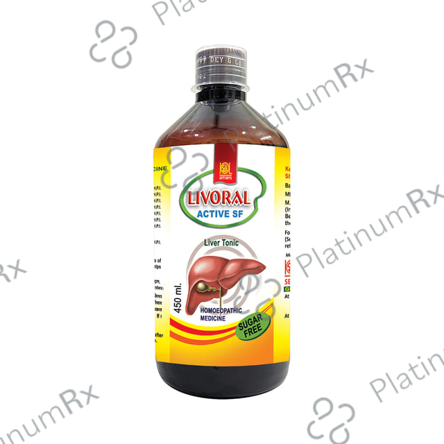 Sett Dey Livoral Sugar Free Syrup 450 ml