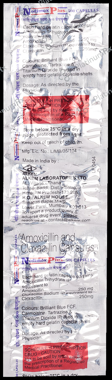 Nodimox Plus 500mg Capsule 10s