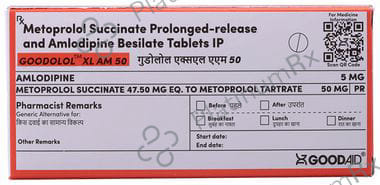 Goodolol XL AM 50mg Tablet 10s