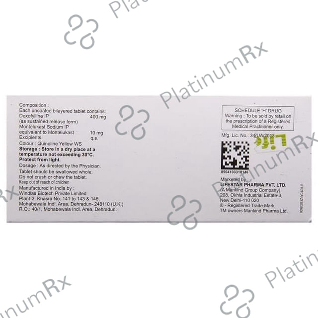 Ventidox M 400/10mg Tablet SR 10s