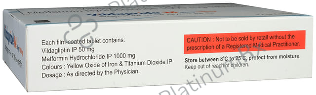 Vildapride M 1000/50mg Tablet 10s
