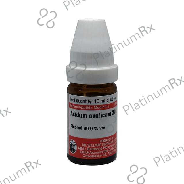 Dr Willmar Schwabe Germany Acidum Oxalicum Dilution 30