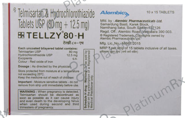 Tellzy 80 H 12.5/80mg Tablet 15s